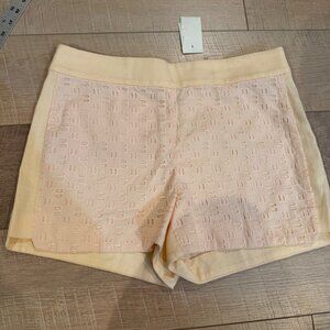 J.Crew Womens  Textured Shorts peach Size 8 New